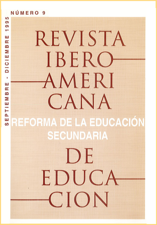 					View Vol. 9 (1995): Reforma de la Educación Secundaria
				
