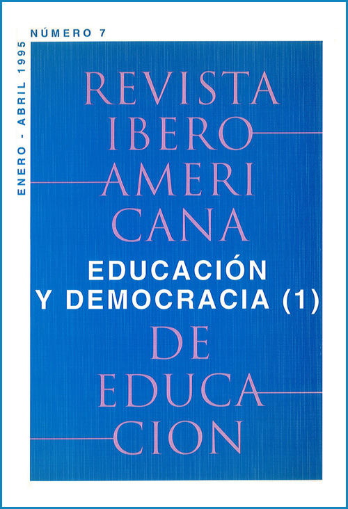 					Ver Vol. 7 (1995): Educación y Democracia (1)
				
