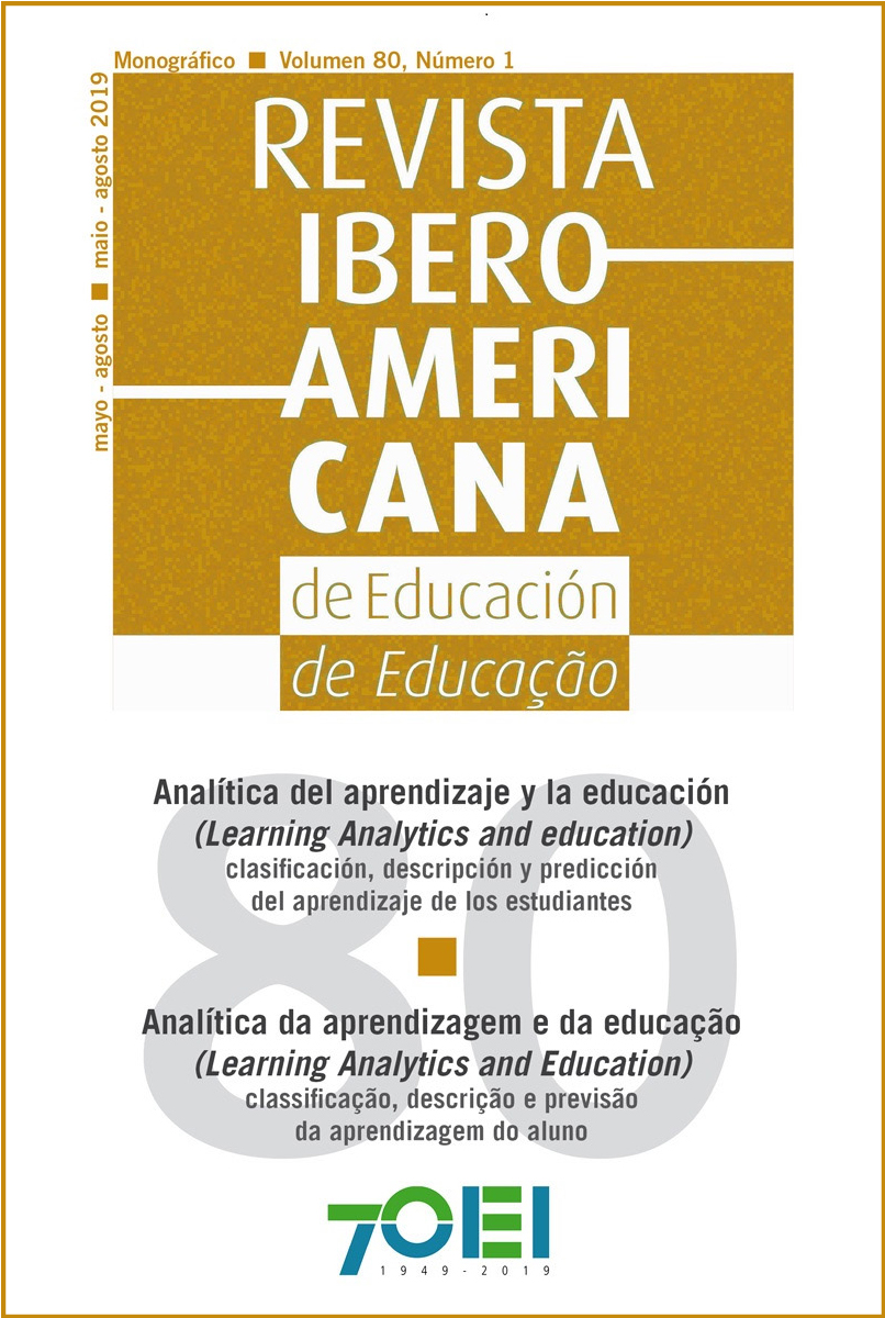 					Ver Vol. 80 Núm. 1 (2019): Analítica del aprendizaje y la educación (Learning Analytics and education): clasificación, descripción y predicción del aprendizaje de los estudiantes
				